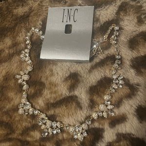 I.N.C Gold Crystal Party Necklace